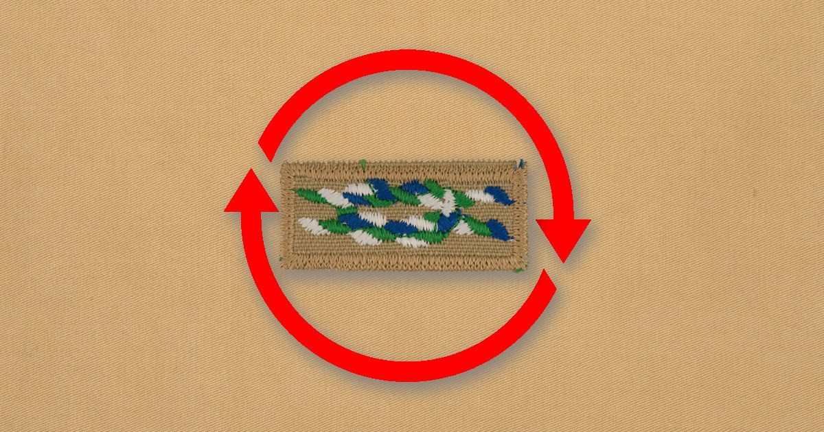 Upside-down-square-knots