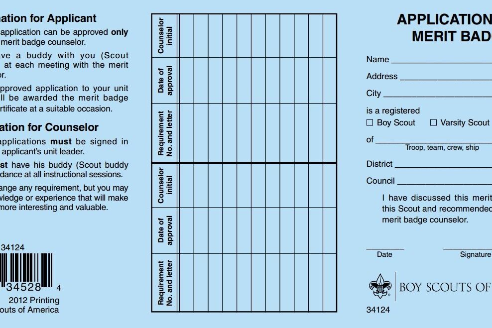 New Procedure For Merit Badge Blue Cards - Greater Tampa Bay Area Council