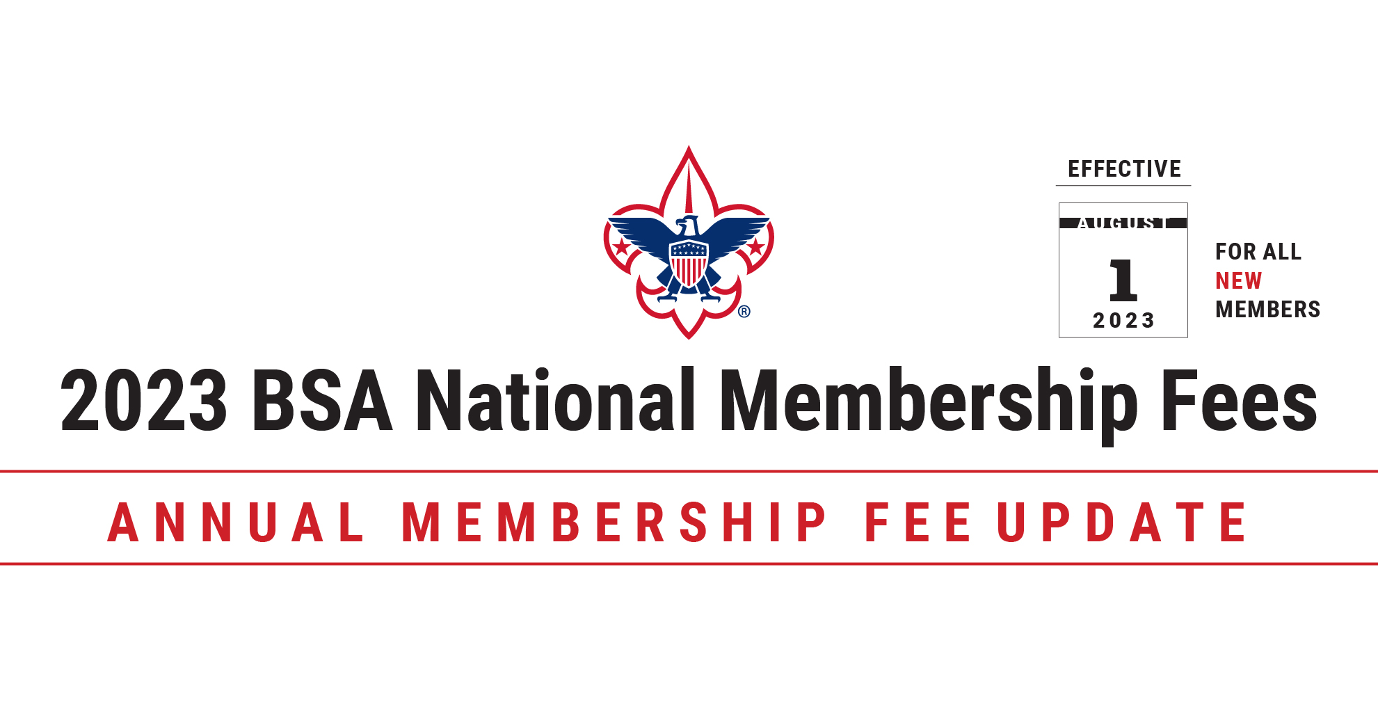 Changes to BSA National Annual Membership Fees Announced Greater Tampa Bay Area Council