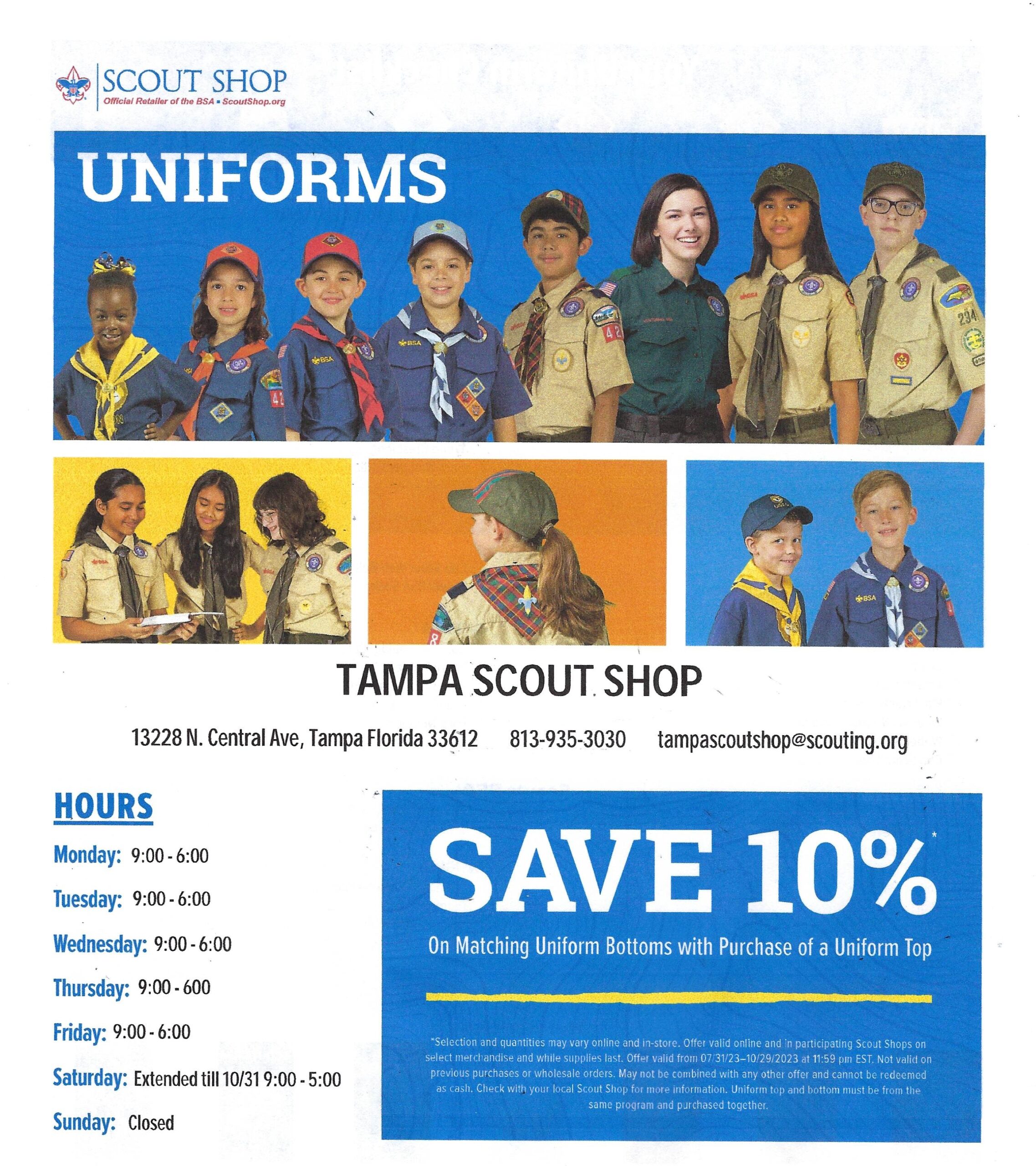 Tampa Scout Shop flyer 2023_Page_1 - Greater Tampa Bay Area Council