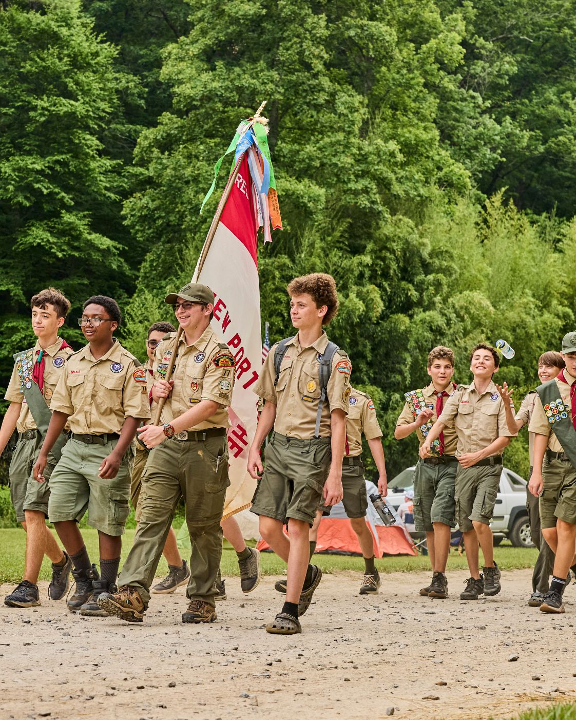 Scouts developing leadership skills