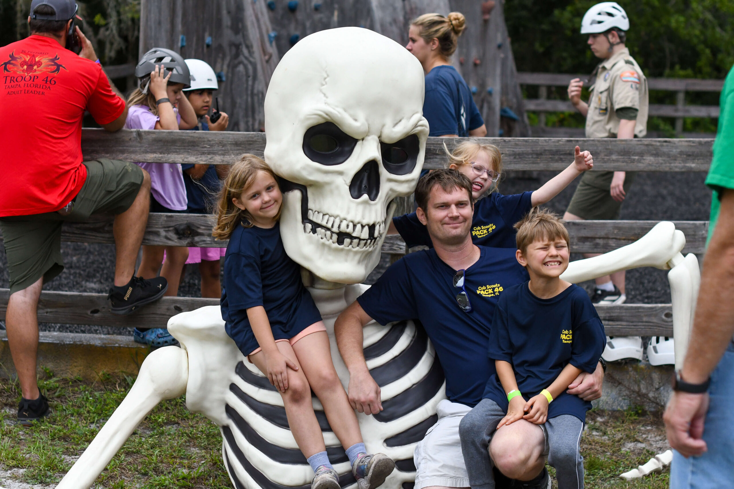 Cub Scouts enjoying Spook-O-Ree