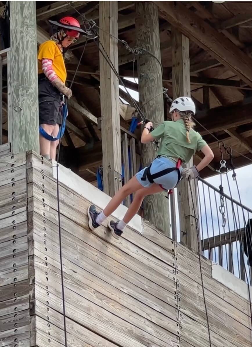Scouts enjoying Winter Camp