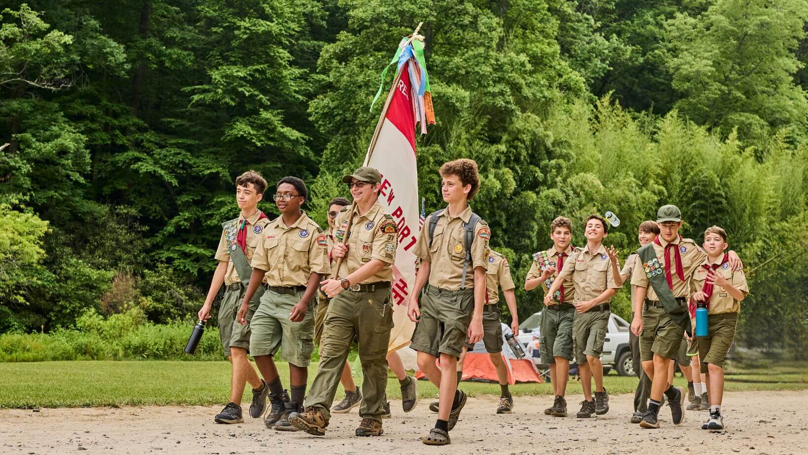 Scouts spending time together
